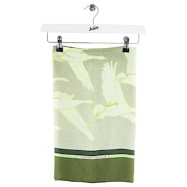 Hermès-Silk square-Green