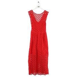 Sandro Rotes Baumwollkleid Rot