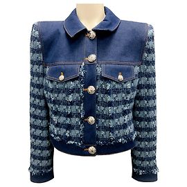 Veronica Beard Blue Multi Santo Jacket Blue