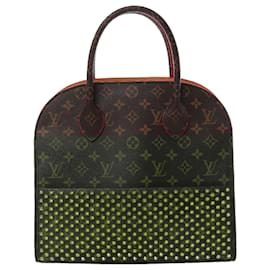 Autre Marque-Louis Vuitton x Christian Louboutin Monogram Iconoclast Handbag in Brown x Red M41234-Beige