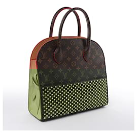 Autre Marque-Louis Vuitton x Christian Louboutin Monogram Iconoclast Handbag in Brown x Red M41234-Beige