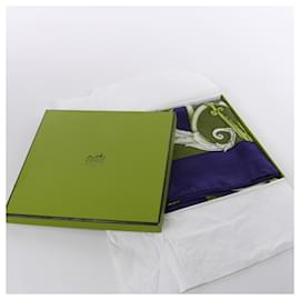 Hermès-Hermès Carré 90 " L’INSTRVCTION DV ROY" 100% Silk Scarf in Navy x Red-Navy blue