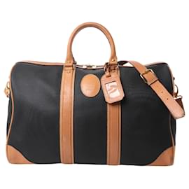Dior-Christian Dior Boston PVC 2way Travel Bag in Black-Black