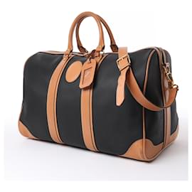 Dior-Christian Dior Boston PVC 2way Travel Bag in Black-Black