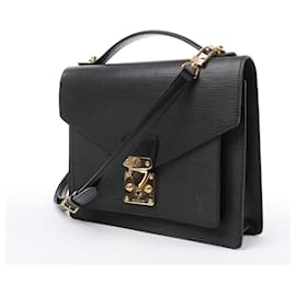 Louis Vuitton-Louis Vuitton Epi Leather Monceau 2Way Handbag in Black M52122-Black