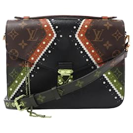 Louis Vuitton-Louis Vuitton Monogram Reverse Pochette Metis MM 2Way Handbag M43488-Black