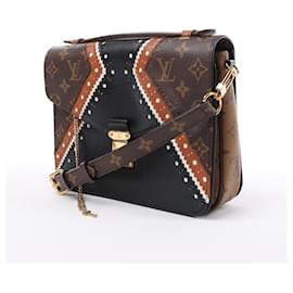Louis Vuitton-Louis Vuitton Monogram Reverse Pochette Metis MM 2Way Handbag M43488-Black