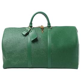 Louis Vuitton-Louis Vuitton Epi Leather Keepall 50 Travel Bag in Green M42964-Green
