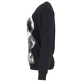 Alexander Mcqueen- Alexander Mcqueen Evil Bunny Sweater in Black Cotton-Black