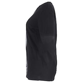 Balenciaga- Balenciaga Printed Crewneck T-Shirt in Black Cotton-Black