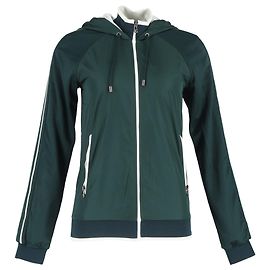 Dolce & Gabbana Kapuzenjacke mit Reißverschluss aus grünem Polyester Schwarz