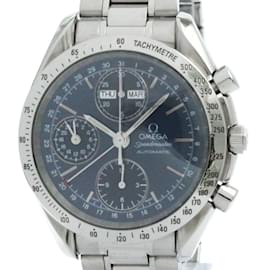 Omega-Omega Speedmaster Triple Date Steel Automatic Watch-Other
