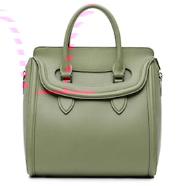 Alexander Mcqueen-Alexander McQueen Pink Large Calfskin Heroine Satchel-Pink