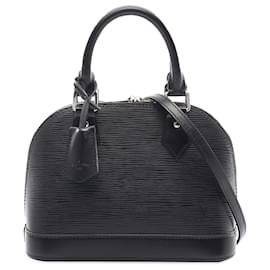 Louis Vuitton-Louis Vuitton Black Epi Alma BB-Black