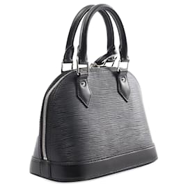 Louis Vuitton-Louis Vuitton Black Epi Alma BB-Black
