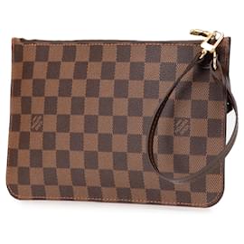 Louis Vuitton-Louis Vuitton Brown Damier Ebene Neverfull Pouch MM-Brown