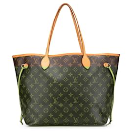 Louis Vuitton-Louis Vuitton Brown Monogram Neverfull MM-Brown