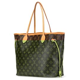 Louis Vuitton-Louis Vuitton Brown Monogram Neverfull MM-Brown