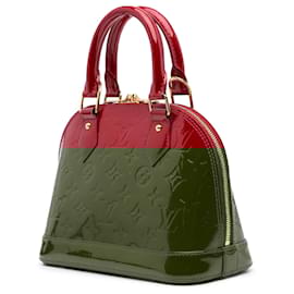 Louis Vuitton-Louis Vuitton Red Monogram Vernis Alma BB-Red