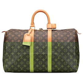 Louis Vuitton-Louis Vuitton Brown Monogram Keepall 45-Brown