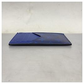 Louis Vuitton-Louis Vuitton Monogram Eclipse Coin Card Holder-Blue