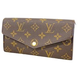 Louis Vuitton-Louis Vuitton Long Wallet Monogram Portefeuille Sarah-Brown,Pink