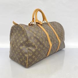 Louis Vuitton-Louis Vuitton Boston Bag Monogram Keepall 50-Brown