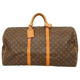 Louis Vuitton-Louis Vuitton Monogram Keepall 60 Boston Bag-Brown