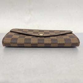 Louis Vuitton-Louis Vuitton Long Wallet in Damier Ebene-Damier ebene