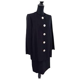 Yves Saint Laurent Black YSL Rive Gauche suit Black