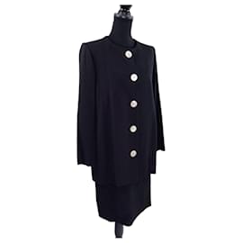 Yves Saint Laurent-Black YSL Rive Gauche suit-Black