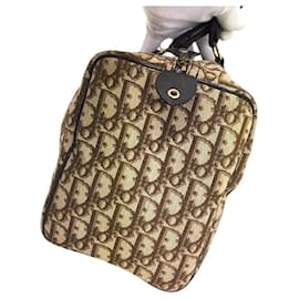 Christian Dior-Christian Dior Brown Monogram Boston Mini Duffle Bag-Brown