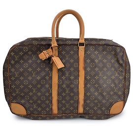 Louis Vuitton Vintage Monogram Sirius 55 Reisetasche mit drei Fächern Braun