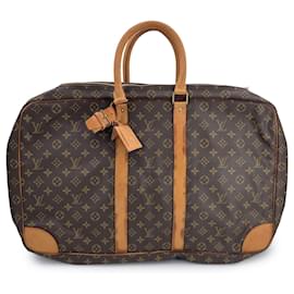 Louis Vuitton-Vintage Monogram Sirius 55 Triple Compartment Travel Bag-Brown