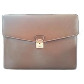 Le Tanneur-The Tanneur document holder in camel leather-Camel