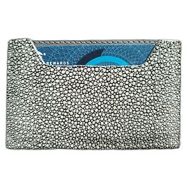 Autre Marque slim leather card holder wallet Grey