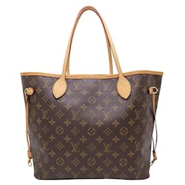 Louis Vuitton-Louis Vuitton Monogram Neverfull MM Tote Bag-Brown