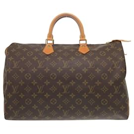 Louis Vuitton-Louis Vuitton Speedy 40 Monogram Handbag-Brown