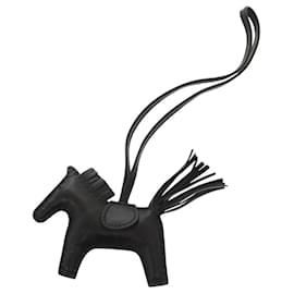 Hermès-Hermes Rodeo PM Anjou Milo So Black Z Stamped Bag Charm-Black