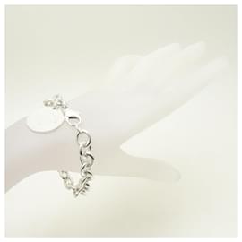 Tiffany & Co-Pulseira de tag redonda Tiffany Return-Prata
