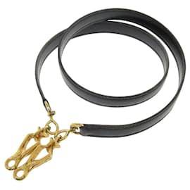 Hermès-Hermes Box Calf Black Kelly Strap Shoulder-Black