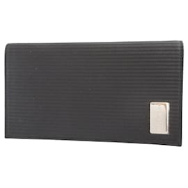 Bulgari-Bvlgari Millerige Leather Black Bi-fold Long Wallet-Black