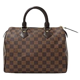 Louis Vuitton-Louis Vuitton Damier Women's Handbag Speedy 25-Brown,Damier ebene