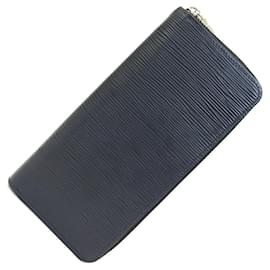 Louis Vuitton-Louis Vuitton Round Long Wallet Epi Zippy Vertical M60965-Black