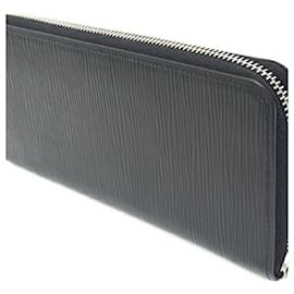 Louis Vuitton-Louis Vuitton Round Long Wallet Epi Zippy Vertical M60965-Black