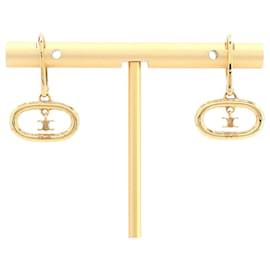 Céline-Celine Triomphe Gold Hoop Earrings-Golden