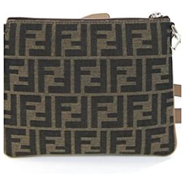 Fendi-Fendi Zucca Shoulder Bag-Brown,Beige