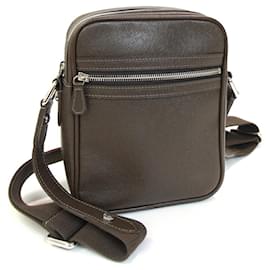 Louis Vuitton-Louis Vuitton Taiga Leather Shoulder Bag-Brown