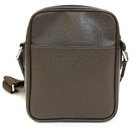 Louis Vuitton-Louis Vuitton Taiga Leather Shoulder Bag-Brown