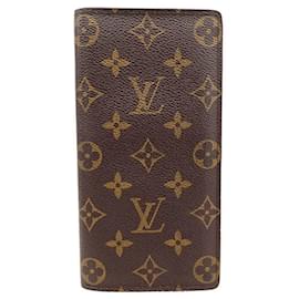 Louis Vuitton-Louis Vuitton Brown Monogram Long Wallet-Brown